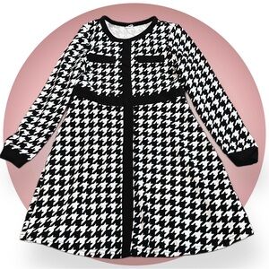 Black & White Houndstooth Dress